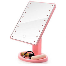 Specchio A 360 Gradi Rotante Trucco Specchio Regolabile 16/22 LED LED Touch Touch Touch Drop 16/26,5 cm Rosa