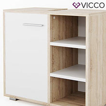 Vicco Mobile sottolavabo Perry Armadietto Lavabo Bianco Sonoma