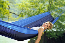 AMAZONAS AZ-1030180 Ultra-Light Silk Traveller Ocean Amaca da Escursione, Blu