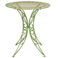 Tavolo da Giardino in Ferro battuto mobili da Giardino Stile Antico Verde