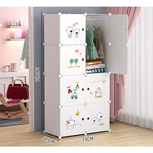 Guardaroba Semplici Bambini Armadio casa Camera da Letto Panno di plastica del Bambino del Tessuto Semplice Bagagli Moderna Hanging Assemblea Armadio XINYALAMP
