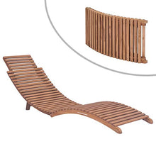vidaXL Massello di Teak Lettino Prendisole Pieghevole Sdraio Cislonga Seduta