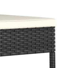 FAMIROSA Sedie da Pranzo per Giardino 4 pz in Polyrattan Nero-5107