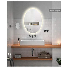 Wall mirror Specchio da Bagno Ovale Nordico Specchio da Bagno con Luce a Specchio a LED Intelligente Specchio per Il Trucco a Parete Specchio da Bagno a Parete
