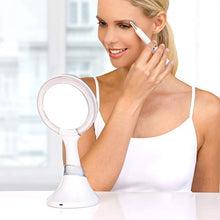 Silk'n MirrorLumi - Specchio a LED per Uso Manuale o su Base - Ingrandimento Fronte/Retro: 1x e 5x - Bianco - 1 Pezzo