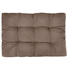 Festnight Cuscino per Seduta da Giardino Grigio Talpa 120x80x10cm Tessuto