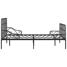 SKM Giroletto con Doghe Nero in Metallo 160x200 cm (25.7kg)