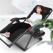 DGHJK Sedia Pieghevole a gravità Zero con Comodi Cuscini Lettino Relax Regolabile per Esterni da Giardino per Ponte Beach Yard Carico Massimo 200 kg