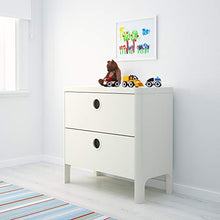 BUSUNGE cassettiera 2 cassetti 80x40x75 cm bianco