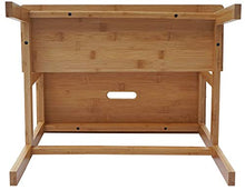 Mendler Sgabello scaletta HWC-B87 Legno Bambu 43x47x38cm