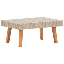 Tidyard Set Divani da Giardino 2 pz con Cuscini in Polyrattan Beige,Set da Giardino per Giardini e Terrazzi,Set di Mobili Polirattan,Set Divano da Giardino,Divano a 2 Posti