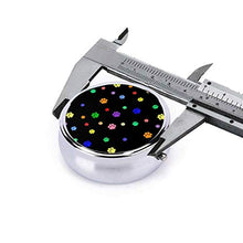Rainbow Cat Prints - Contenitore rotondo per pillole a 3 scomparti, in metallo, per medicina e vitamina