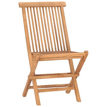 vidaXL Set da Pranzo Giardino Pieghevole 3 pz Cuscino Massello di Teak