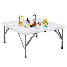 Tavolo quadrato pieghevole in plastica