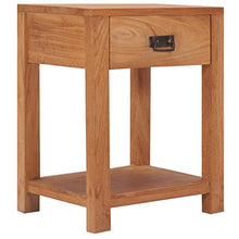 vidaXL Comodino 35x35x50 cm in Legno Massello di Teak