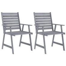 vidaXL Set da Pranzo da Giardino 3 pz Legno Massello di Acacia Grigio