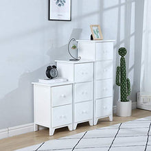 Comodino Comodino Armadio Camera da Letto Comodino Doppio cassetto Comodino Semplice Bianco Arredamento Moderno (Color : White, Size : Four Floors)