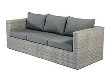 Schlichter Möbel Giardino Arredamento giardino divano lounge divano Illias polyrattan 3-Sitzer