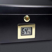 ZLMMY Legno Cigar Box Desktop Humidor - Cigar Box Desktop Cedar Humidor Trasparente Glass Window buona Tenuta