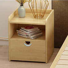 H-CAR Armadietto da Comodino in Legno massello Armadietto da Camera da Letto Minimalista Moderno Semplice, Piccolo armadietto, Comodino