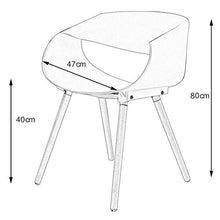 WFF Sedia da Ufficio Sedia Modern Simplicity Easy Faggio Sedia in Legno Leg Balcony Restaurant Arredo Bar (Color : C)