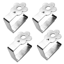 joyMerit 8Pcs Clip per Tovaglia Forte Morsetti per Pesi in Argento con Supporto per