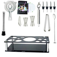 Wenzhihua Set di Miscelazione per Cocktail 750 / 600ml Boston Boston Cocktail Shaker Set in Acciaio Inox Cocktail Reading Set con Supporto per VinoStrumento A Barre