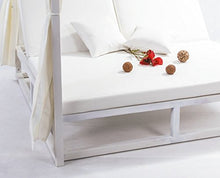 Almar garden - Letto a Balinese, tende in alluminio, colore: bianco