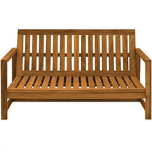 Teako Design Udine - Divano da Giardino, 3 posti, Resistente alle intemperie, Larghezza: 150 cm