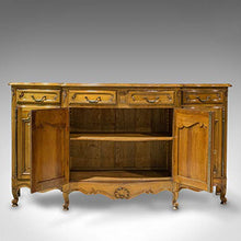 Cassettiera vintage con fiocco, francese, noce, provinciale, credenza, circa 1930