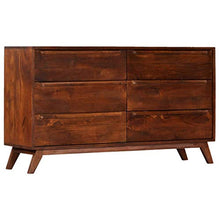 FAMIROSA Cassettiera Marrone 140x40x80 cm in Legno Massello di Mango