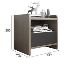 ZHANGYY Comodino Comodino in Legno Armadietti di stoccaggio Mobili per Camera da Letto Comodini Comodini per Camera da Letto/Soggiorno/Sala Studio Comodini (Colore: Grigio, Dimensioni: