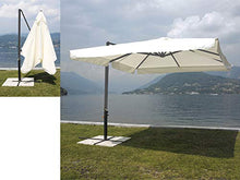 OMBRELLONE DA GIARDINO CON PALO LATERALE 3 X 3 METRI IN ALLUMINIO