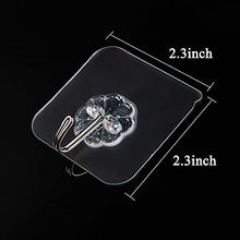 Premium Wall Hooks, 15 Kg (MAX) Heavy-Duty Self-Adhesive Hooks, Nail Free Transparent Seamless Hooks, Waterproof and Oilproof, Suitable for Bathroom Kitchen Reusable Utility Hooks -20 Pieces