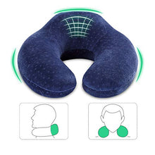 FSGD A Forma di U Cuscino del Collo, Cotone Memoria Cuscino cervicale Portatile dell'automobile Pelo Viaggio Aereo a Forma di U Cuscino del Collo