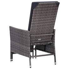 FAMIROSA Set Divani da Giardino 3 pz con Cuscini in Polyrattan Grigio-9373