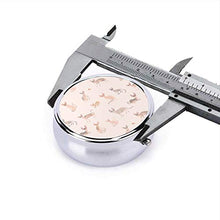 Sphynx - Contenitore rotondo per pillole, 3 scomparti, in metallo, per medicina e vitamine, per viaggi all'aperto