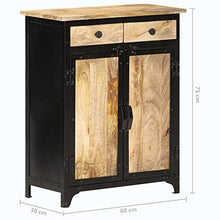vidaXL Credenza 60x30x75 cm in Legno Massello di Mango