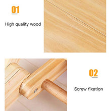Duless Sgabello pieghevole in legno massiccio Mazza, sgabello quadrato