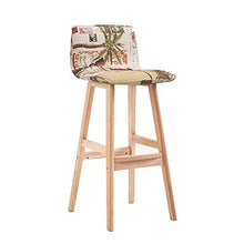 ZHJING Seggiola da Bar Bar Stool Sgabello Alto Stile Giapponese in Legno Sgabello Paese Semplice Reception Sedia (Color : C)