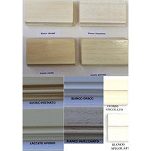 Estense - Armadio 2 Ante Legno MASSELLO L 112 P 46 H 204 Colore Grigio E Bianco - 475AGRIG