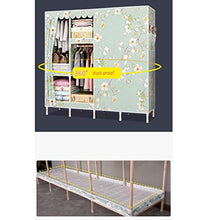 JFFFFWI Armadio in Legno massello Semplice Armadio Pieghevole assemblea Pieghevole 165 * 45 * 170 cm (Colore: A)
