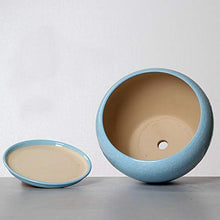ZHILIAN® Vaso da Piantare di Piante in Vaso da Esterno (Colore : Blu, Dimensioni : 16x14.5cm)