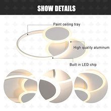 Plafoniera a LED, 39W Moderna Lampada da Soffitto in Alluminio Acrilico Rotondo, Telecomando Dimmerabile con Funzione di Memoria, Adatta per Soggiorno Camera da Letto Studio Plafoniere Φ52 * H6cm