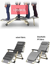 Lettini prendisole Reclinabili, Reclinabile Leggero oversize XL Sedia reclinabile Zero Gravity Chair, Pieghevole e reclinabile Lettino prendisole con cuscino per la testa Sedie a sdraio Relaxer con cu