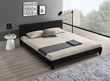 HYPNIA Letto Contemporain, Colore: Nero-180 x 200 (cm)