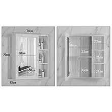 Armadietti a specchio Bagno Gioielli Cabinet/Specchio Specchio Mobile/Mobile a Specchio Quadrato di Alluminio dello Spazio/umidità Armadio a Muro a Prova/Specchio da Parete Impermeabile