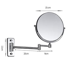 MMWYC Specchio for Trucco vanità Illuminato a Parete con Specchio cosmetico for Bagno Specchio bifacciale