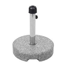Mendler Base Piede per ombrellone Rotonda HWC-F92 Granito Marmorizzato 24kg Grigio