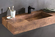 Schildmeyer Elias 140986 Lavabo di Design, Materiale Robusto, Rame, B/H/T 102x12x46 cm